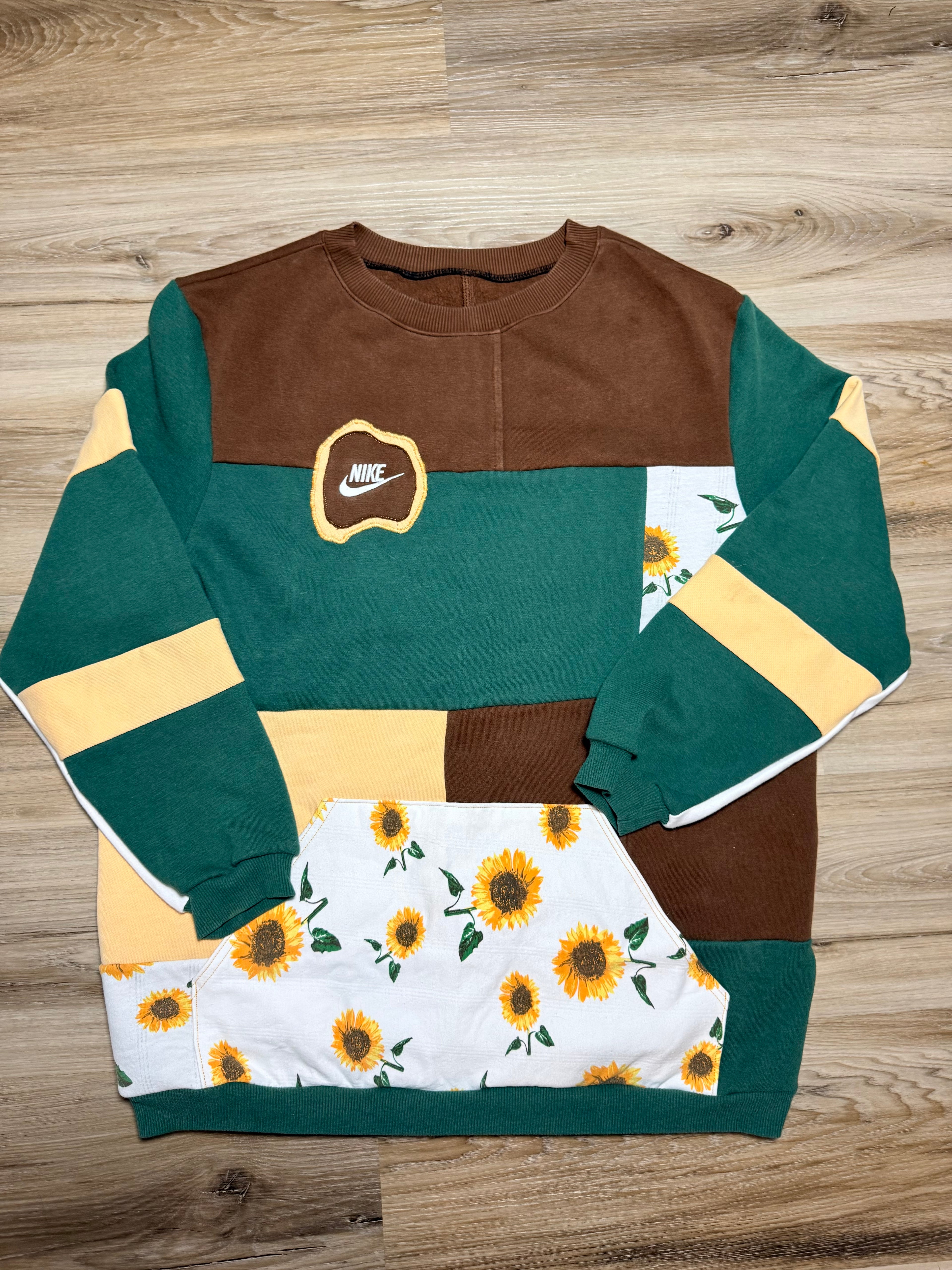 Nike brown floral - Upcycled crewneck – One-of-a-Kind & Sustainably Made