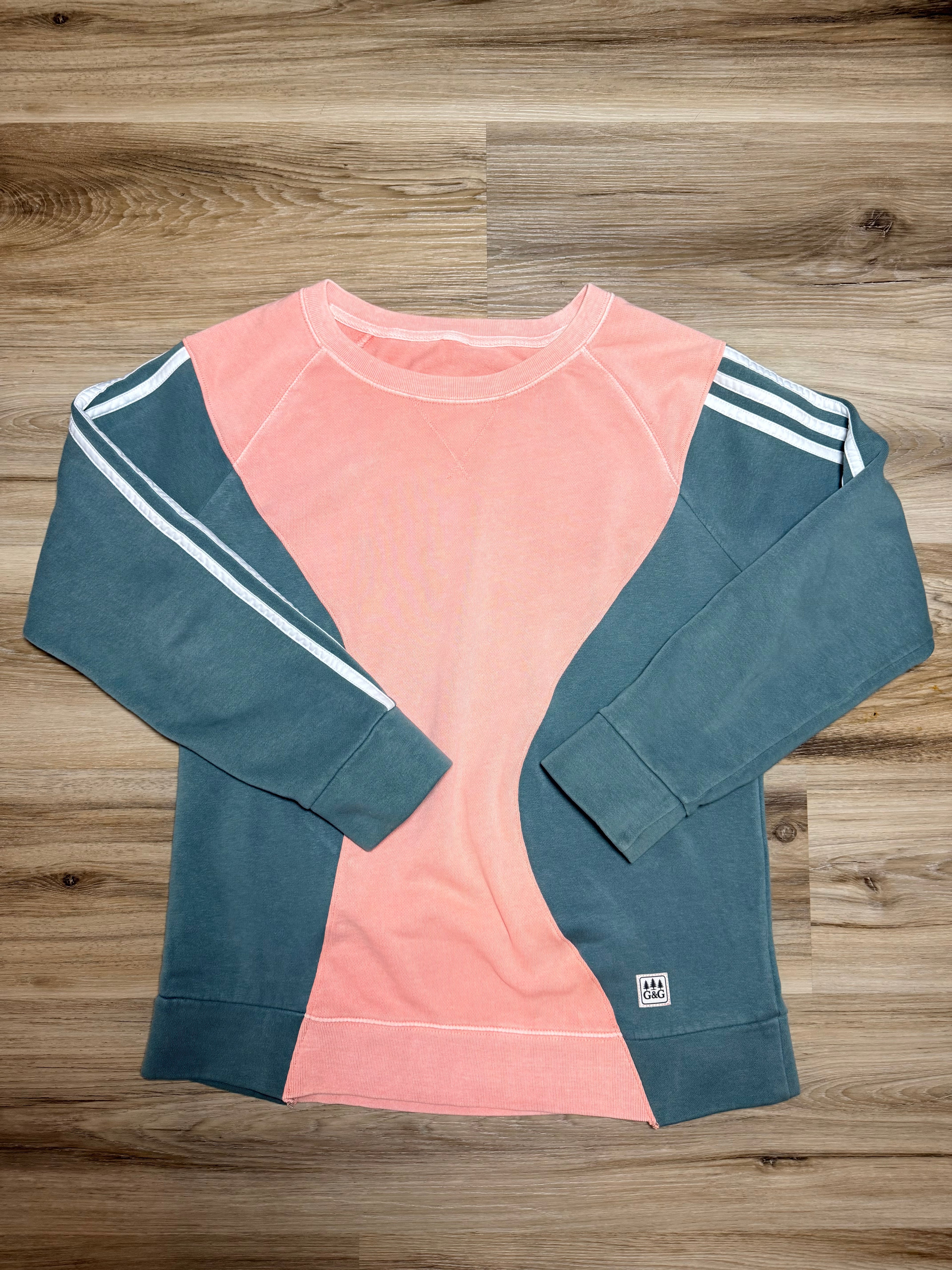 Crewneck coral and mint - Upcycled crewneck – One-of-a-Kind & Sustainably Made