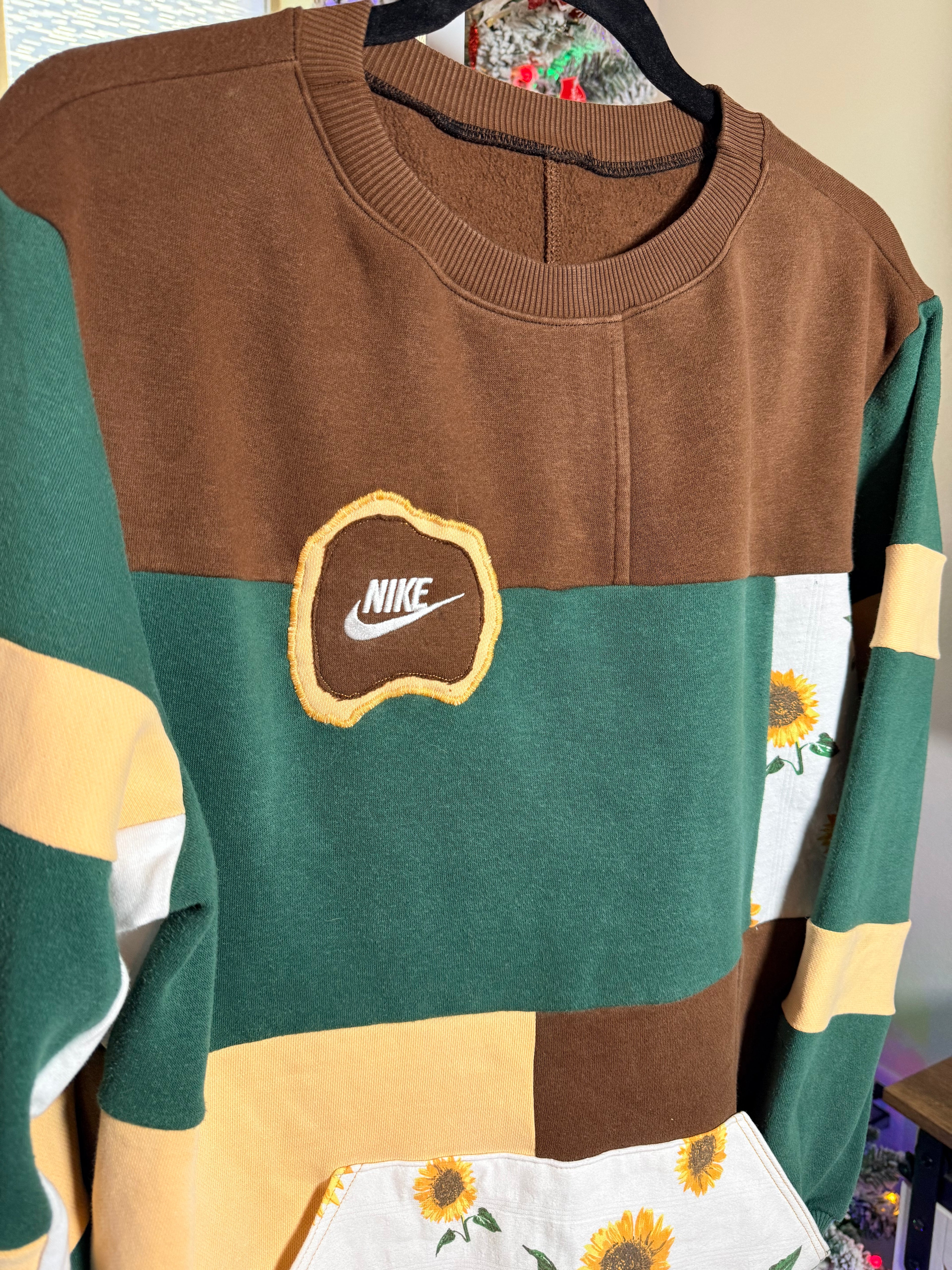 Nike brown floral - Upcycled crewneck – One-of-a-Kind & Sustainably Made