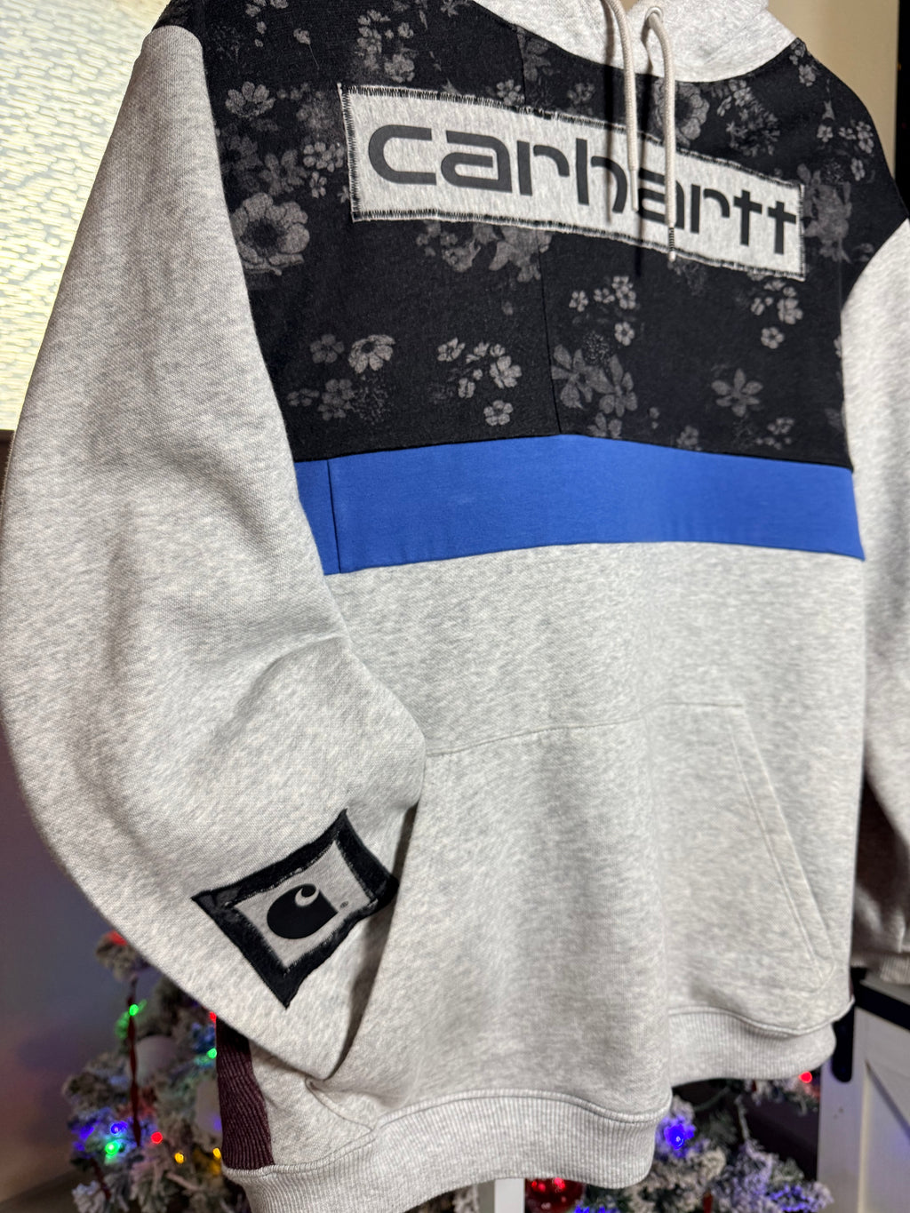 Carhartt grey - Upcycled Hoodie – One-of-a-Kind & Sustainably Made