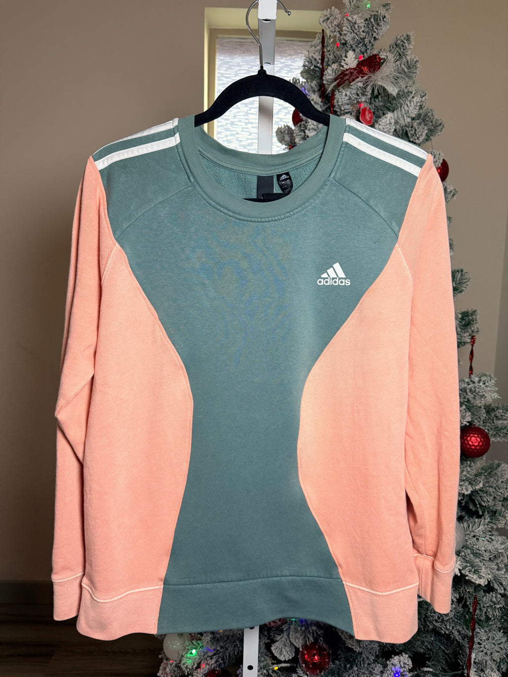 Adidas coral and mint - Upcycled crewneck – One-of-a-Kind & Sustainably Made